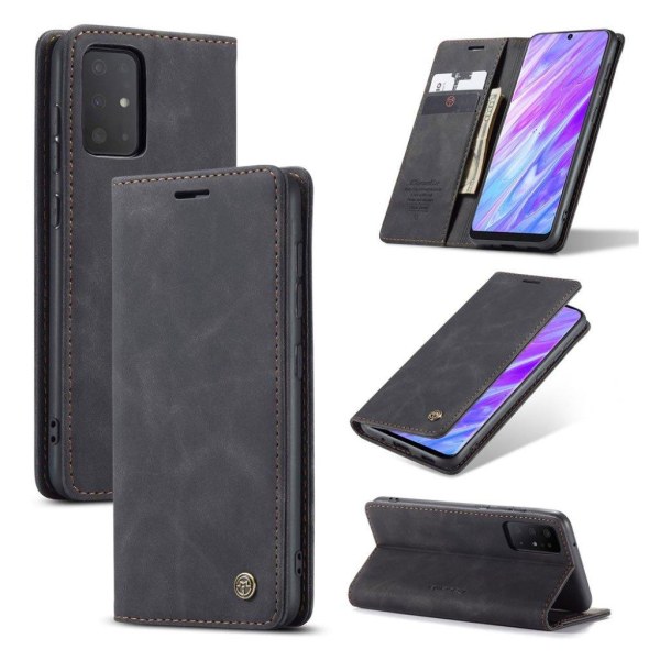 CaseMe Samsung Galaxy S20 Ultra Vintage kotelot - Musta Black