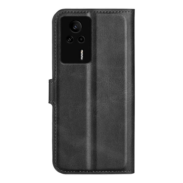 Læretui med Lommebok til Xiaomi Redmi K60E - Svart Black