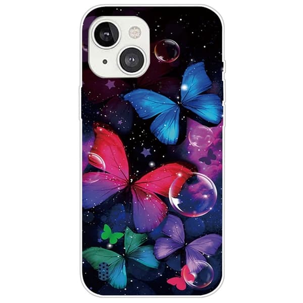 Deco iPhone 14 Plus kotelot - Värikkäitä Perhosia Multicolor
