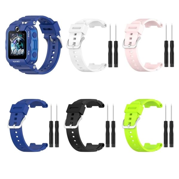Huawei Children's Watch 4X enkel silikoneurrem - Hvid White
