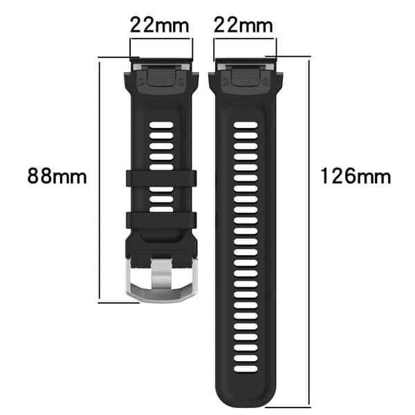 Silikonarmband med bikakemönster för Amazfit / Garmin / Coros klocka - Midnattsblå Blå