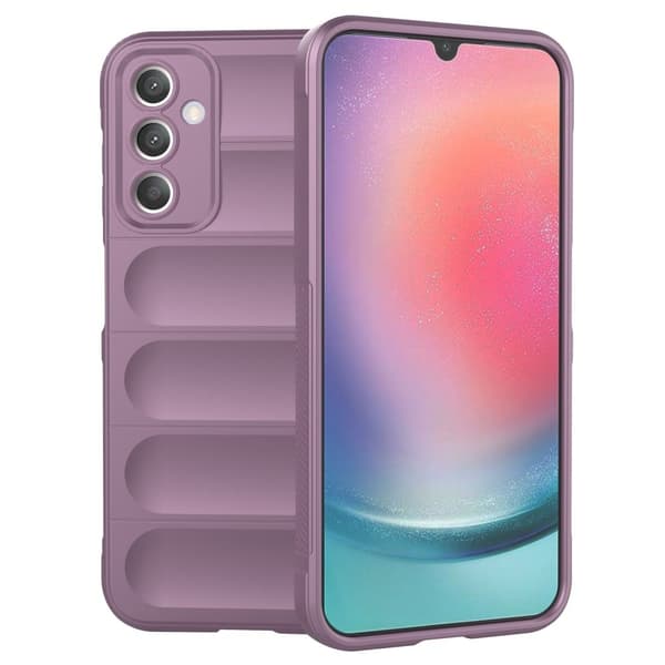 Deksel med mykt grep for Samsung Galaxy A25 - Lyselilla Purple