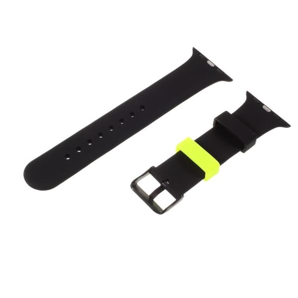 Apple Watch 42mm - 44mm TGVI'S silikone-urrem - Gul Grøn Green
