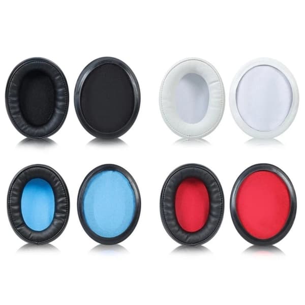1 par Audio-Technica ATH-AR5IS / AR5BT öronkuddar i läder - Röd Röd