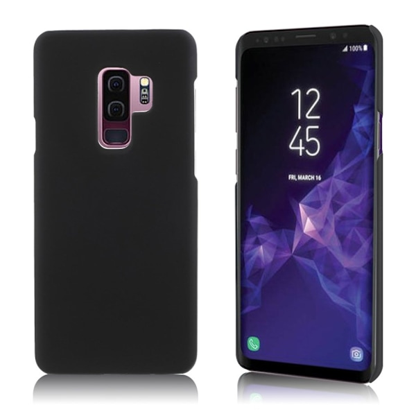Samsung Galaxy S9 Plus gummieret etui - Sort Black