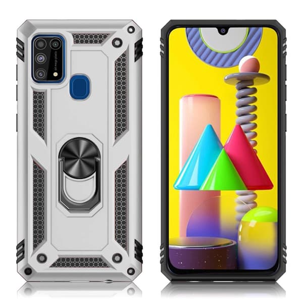 Bofink Combat Samsung Galaxy M31 skal - Silver/Grå Silvergrå