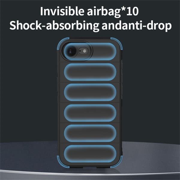 iPhone 16e Fodral Anti-Drop Mjukt Flexibelt Robust Telefon Baksida - Baby Blå Blå