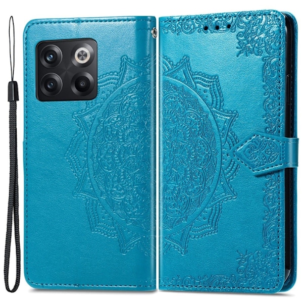 Mandala OnePlus 10T / Ace Pro Flip Fodral - Blå Blå