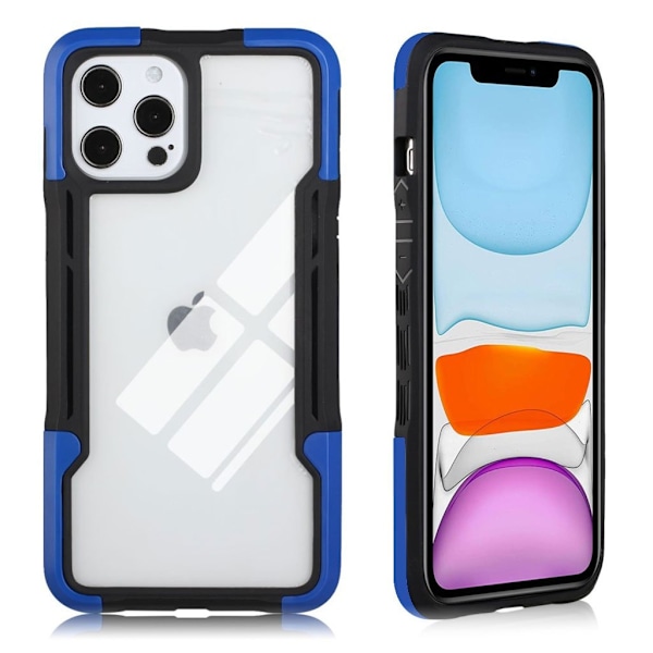 Stötsäkert skyddsfodral för iPhone 12 Pro Max - Svart / Blå Svart