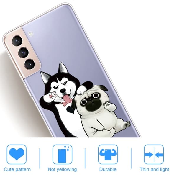 Deco Samsung Galaxy S22 Etui - Husky og Shar-pei Multicolor