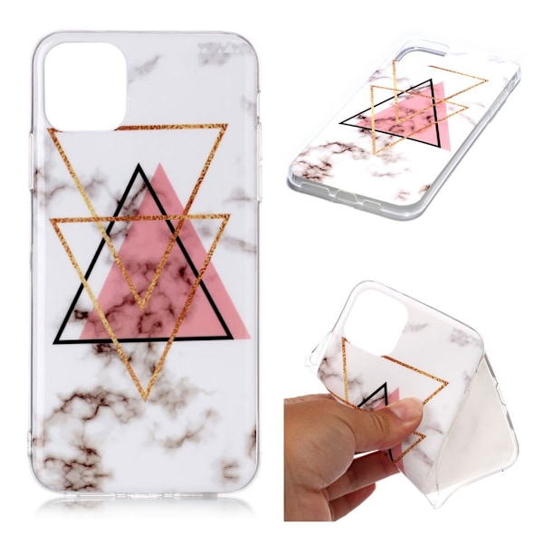 Marble iPhone 11 Pro Max deksel - Lette trekanter marmor Multicolor