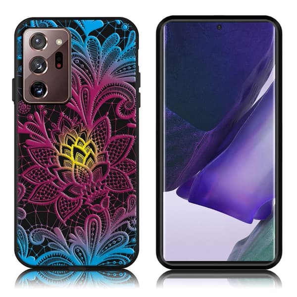 Imagine Samsung Galaxy Note 20 Ultra cover - Blomstermønster Purple