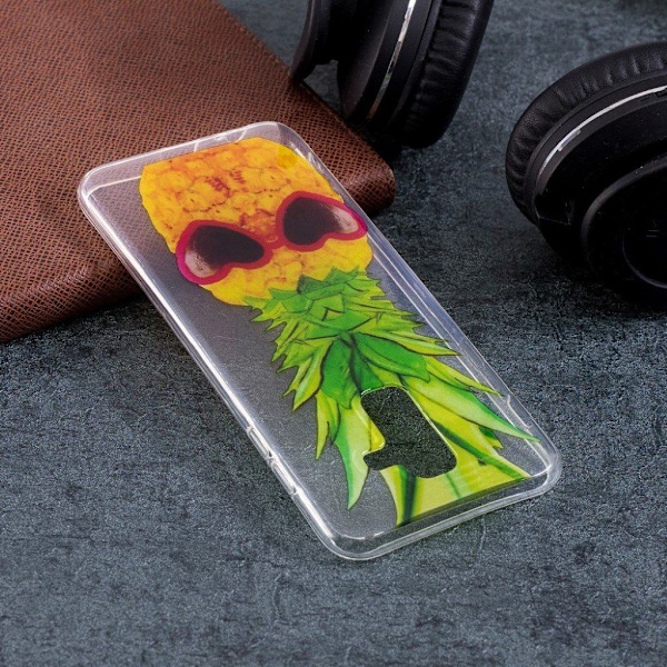 Samsung Galaxy A6 Plus (2018) / A9 Star Lite mobilskal TPU material mönster på - Ananas multifärg