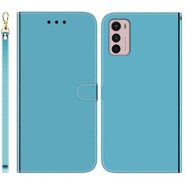 Mirror Motorola Moto G42 flip case - Sininen Blue