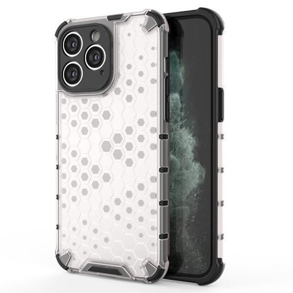 Bofink Honeycomb iPhone 15 Pro Max Etui - Hvid White