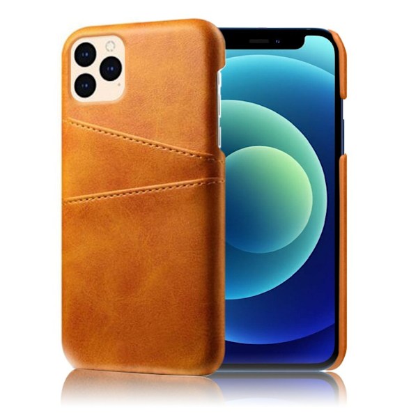 Etui med to kort - iPhone 12 Mini - Brun Brown