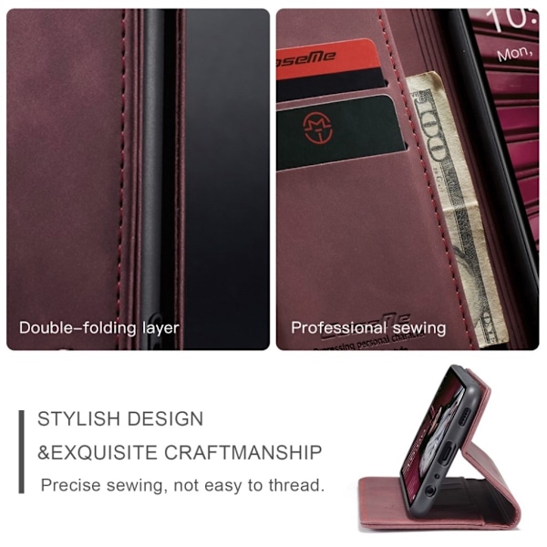 CaseMe Samsung Galaxy A32 5G Vintage Etui - Rød Red