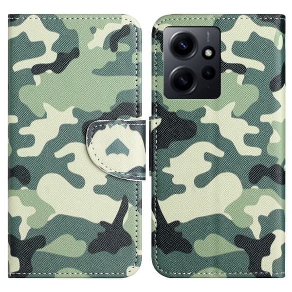Wonderland Xiaomi Redmi Note 12 Flippetui - Kamuflasje Green