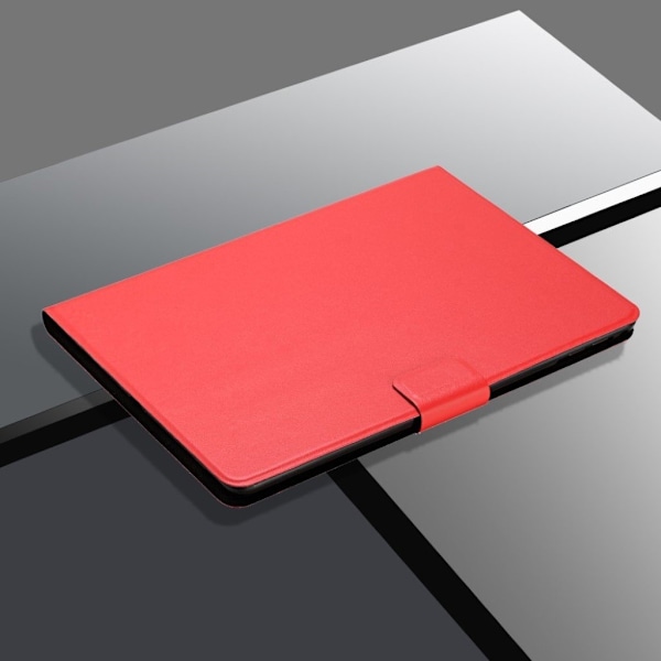 Samsung Galaxy Tab S7 simple läder flip fodral - röd Röd