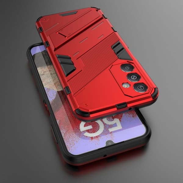 Stødsikker Hybrid Cover med A Moderne Touch til Samsung Galaxy M34 - Rød Red