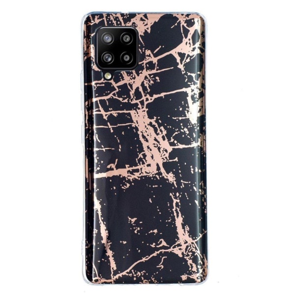 Marble design Samsung Galaxy A42 5G kotelot - Musta Black