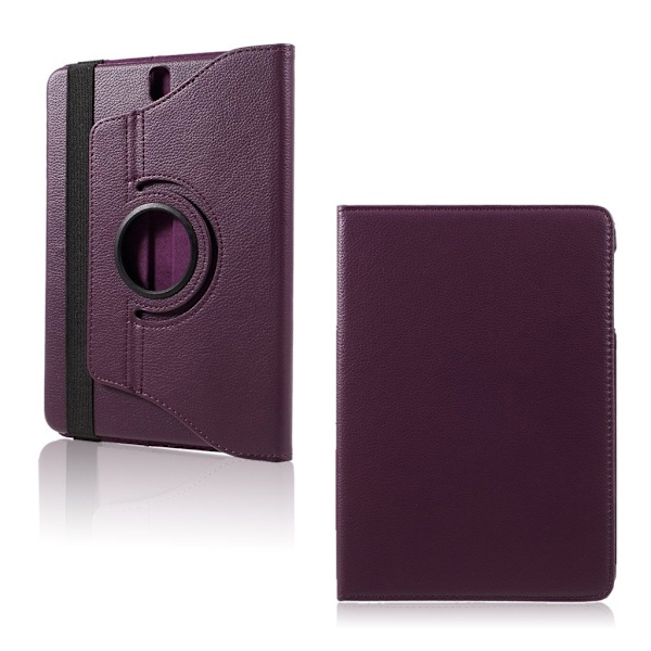 Samsung Galaxy Tab S3 flot og stærkt læder etui - Lilla Purple