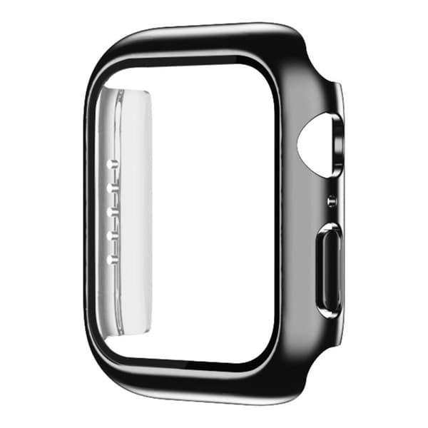 Apple Watchin (41mm) galvanointisuojus karkaistulla lasilla - Musta Black