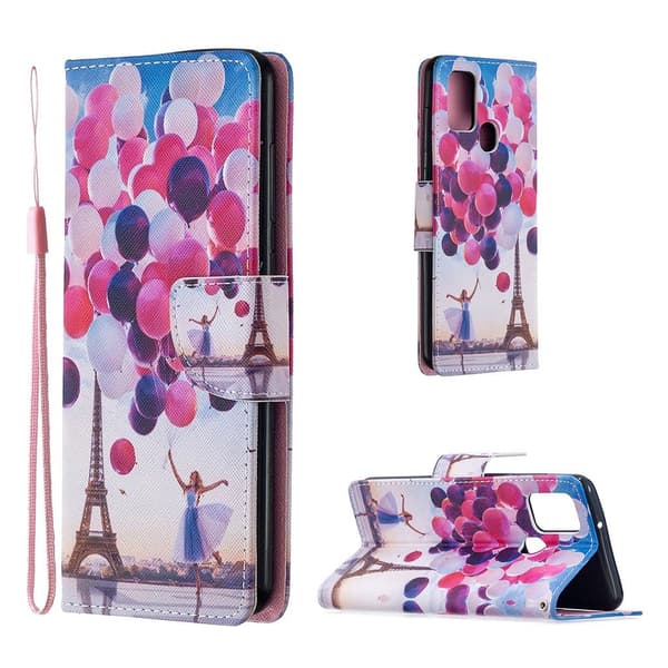 Wonderland Samsung Galaxy A21s Flippetui - Ballong Multicolor
