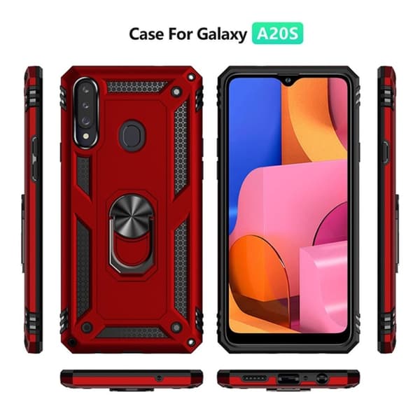 Bofink Combat Samsung Galaxy A20s kuoret - Punainen Red