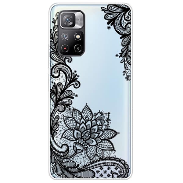 Deco Xiaomi Redmi Note 11T 5G / Note 11s 5g Suojakotelo - Lace Flower Black
