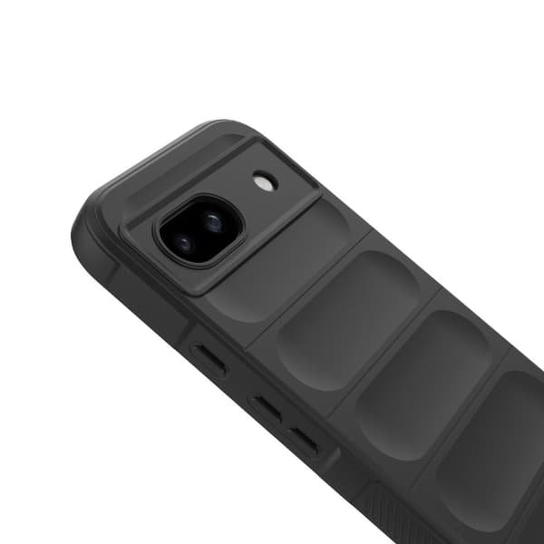 Mjukt greppformat Google Pixel 8A skal - Vit Vit