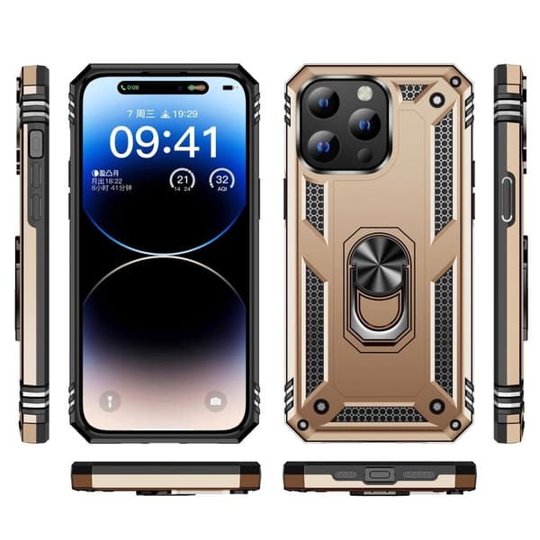 Bofink Combat iPhone 15 Pro etui - Guld Gold