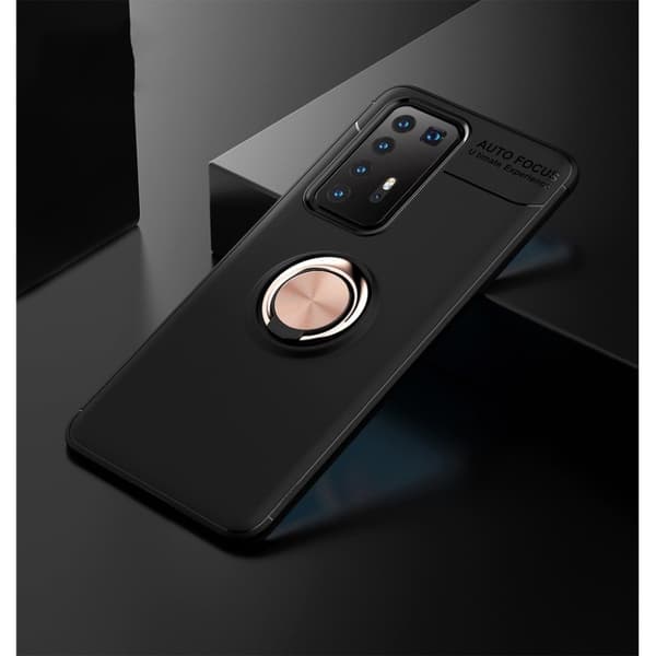 Ringo deksel - Huawei P40 Pro Plus - Svart / Rose gull Black