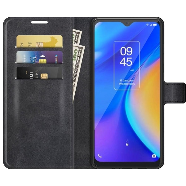 Lompakko Nahkakotelo For Tcl 20 Se - Musta Black