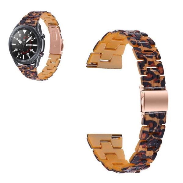 Samsung Galaxy Watch 3 (45mm) resin colorful watch band - Leopar Brun