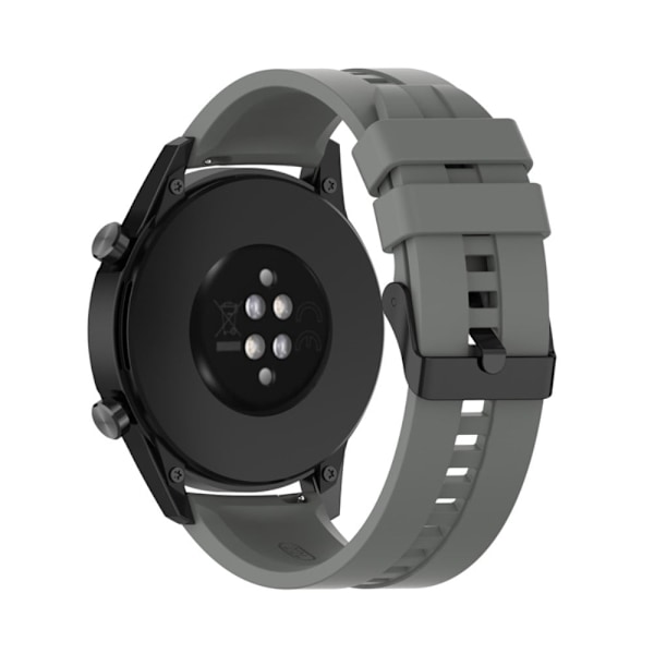22mm universaali silikoninen kellohihna - Harmaa Silver grey