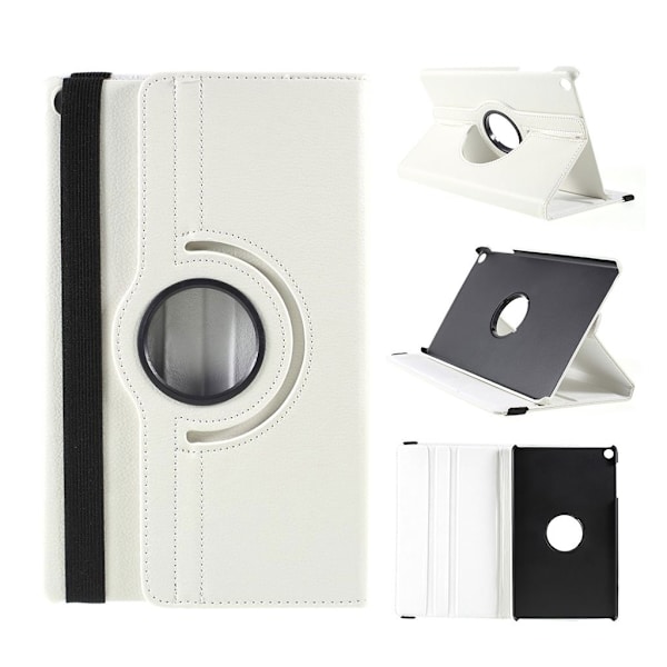 Samsung Galaxy Tab A 10.1 (2019) litchi lædercover - hvid White
