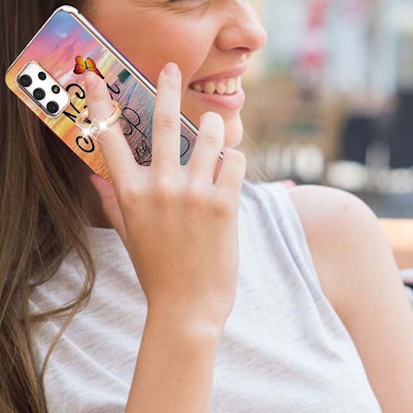 Marmormotiv Samsung Galaxy M32 5G / Samsung Galaxy A32 5G skal - Sluta Aldrig Drömma multifärg