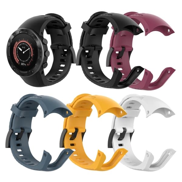 Suunto 5 classic silikoninen kellonauha - Musta Black