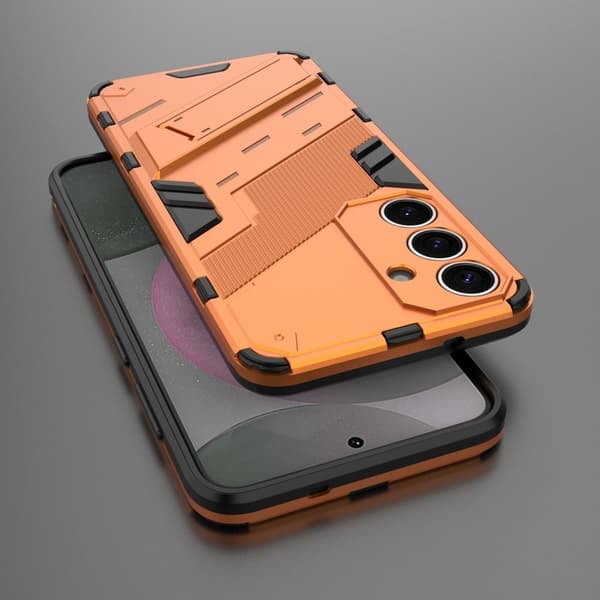 Stötsäkert Samsung Galaxy S25 skal med modernt utseende - Orange Orange