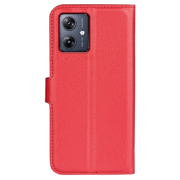 Klassisk Motorola Moto G54 Flip Etui - Rød Red