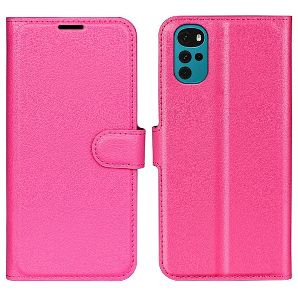 Klassisk Motorola Moto G22 flip etui - Pink Pink