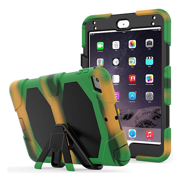iPad Mini (2019) silikon combo deksel  - Kamuflasje Multicolor