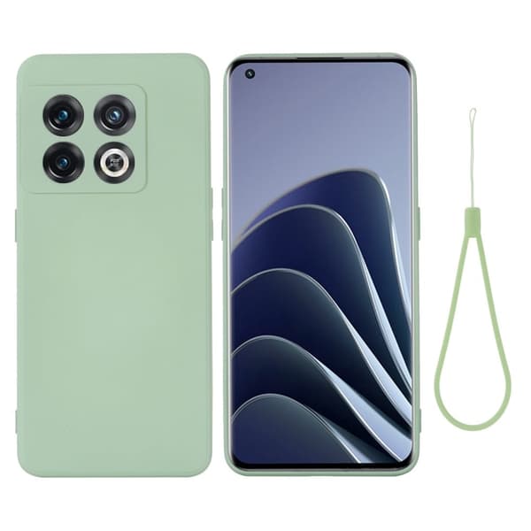 Matt flytende silikondeksel for OnePlus 10 Pro - Grønn Green