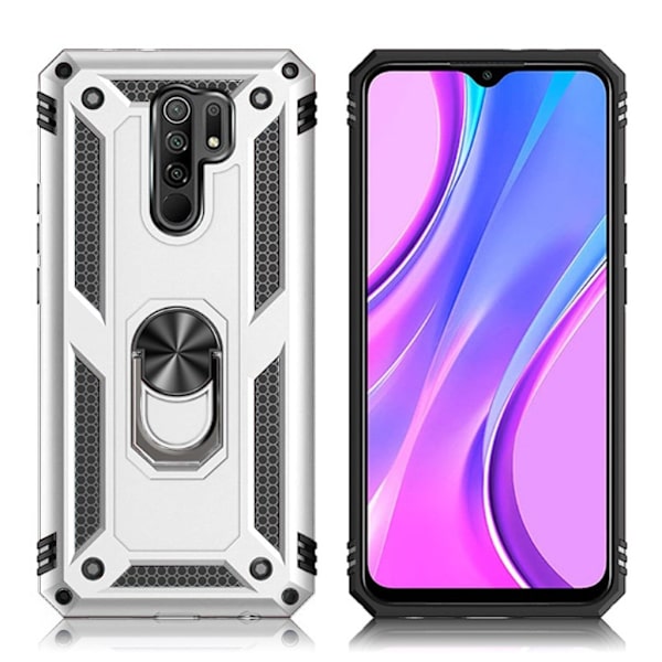 Bofink Combat Xiaomi Redmi 9 Etui - Sølv Silver grey