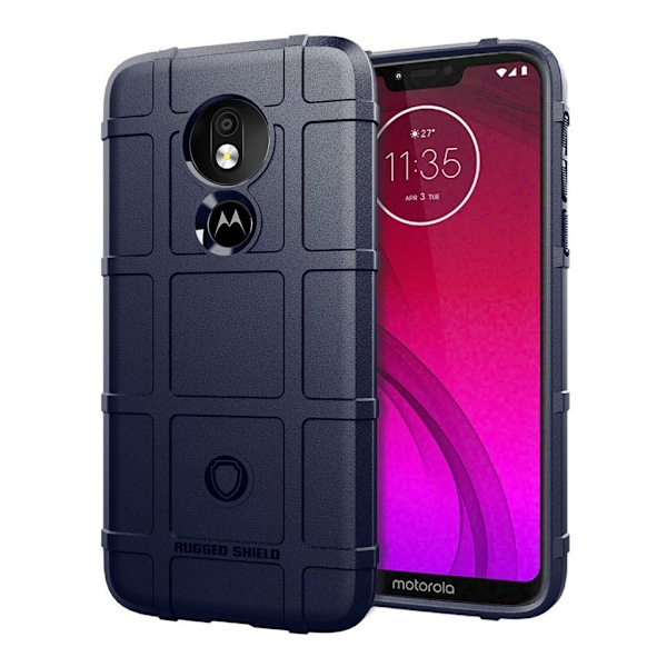 Motorola Moto G7 Power iskunvaimennuskotelo - Sininen Blue