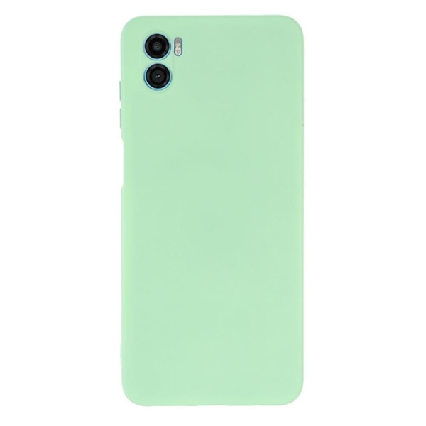 Matte liquid silicone cover for Motorola Moto E22s - Green Green