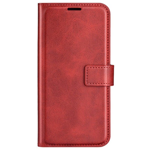 Hållbart konstläder ZTE Axon 40 Pro fodral med plånbok - Röd Röd