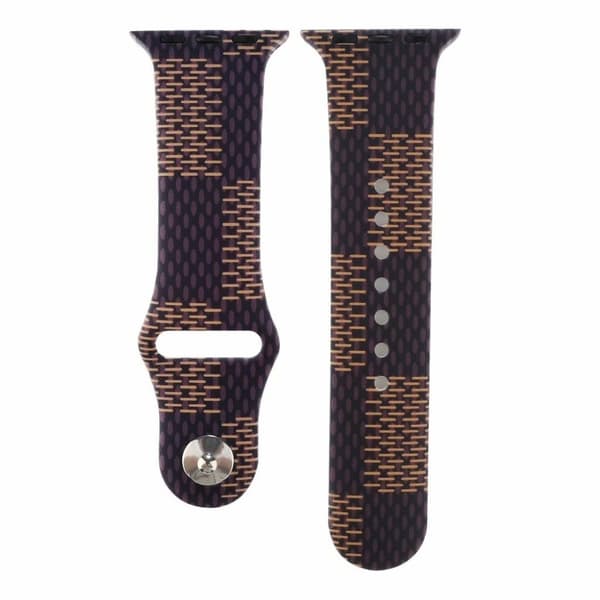 Apple Watch Series 6 / 5 44mm mønster silikone rem - brun Brown