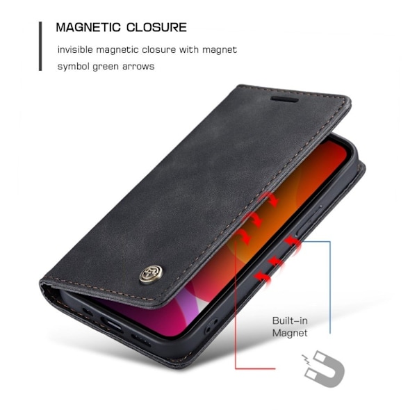 CaseMe vintage iPhone 12 Mini fodral - Svart Svart